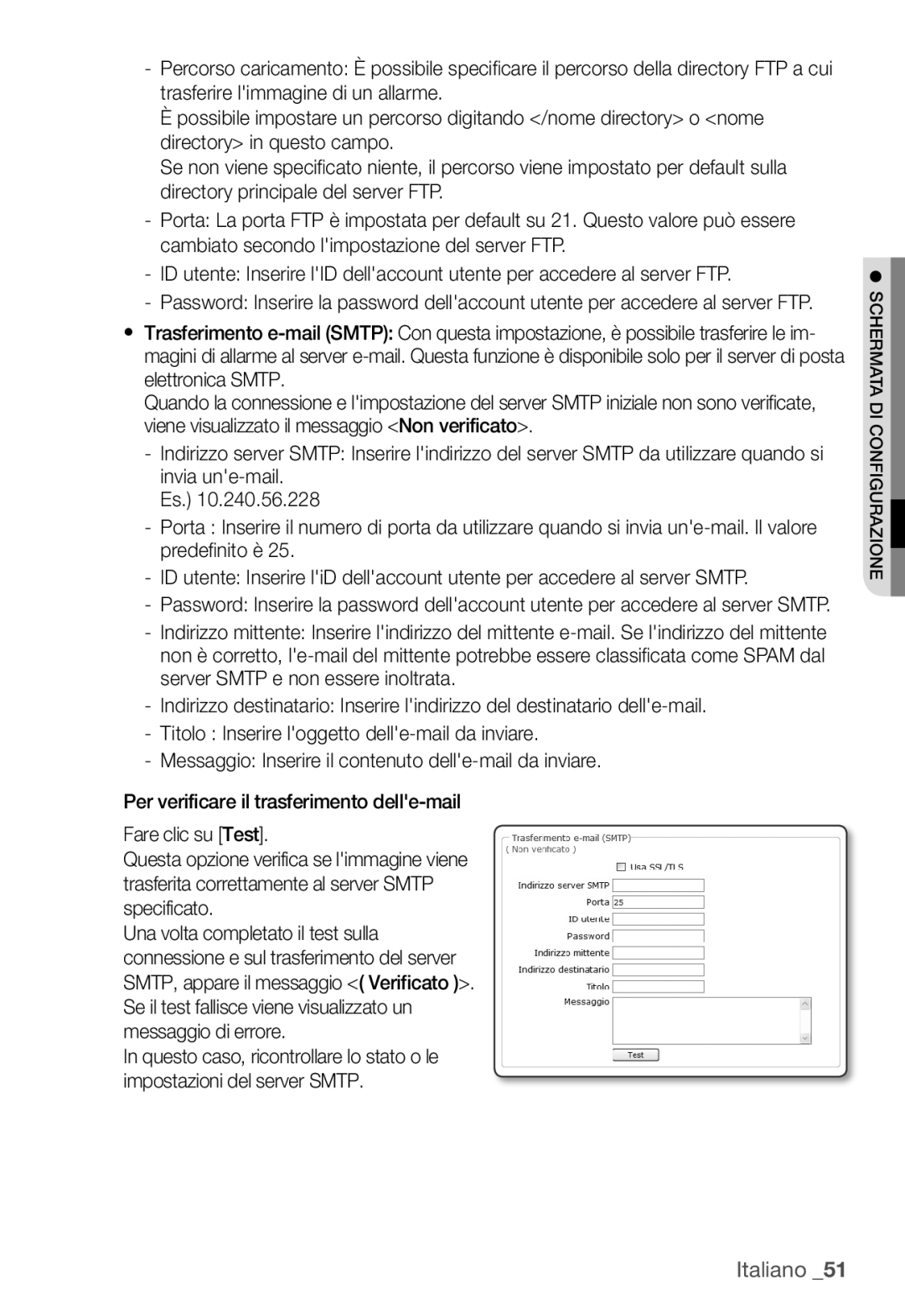 Samsung SNC-B2331P manual Italiano 