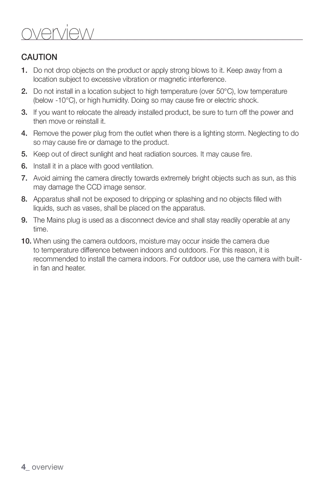 Samsung SNC-B2331(P) user manual Overview 