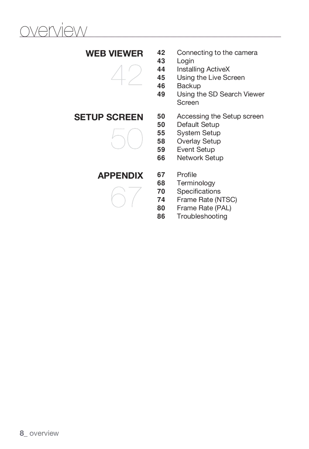 Samsung SNC-B2335P manual Connecting to the camera, Login, Installing ActiveX, Using the Live Screen, Backup 