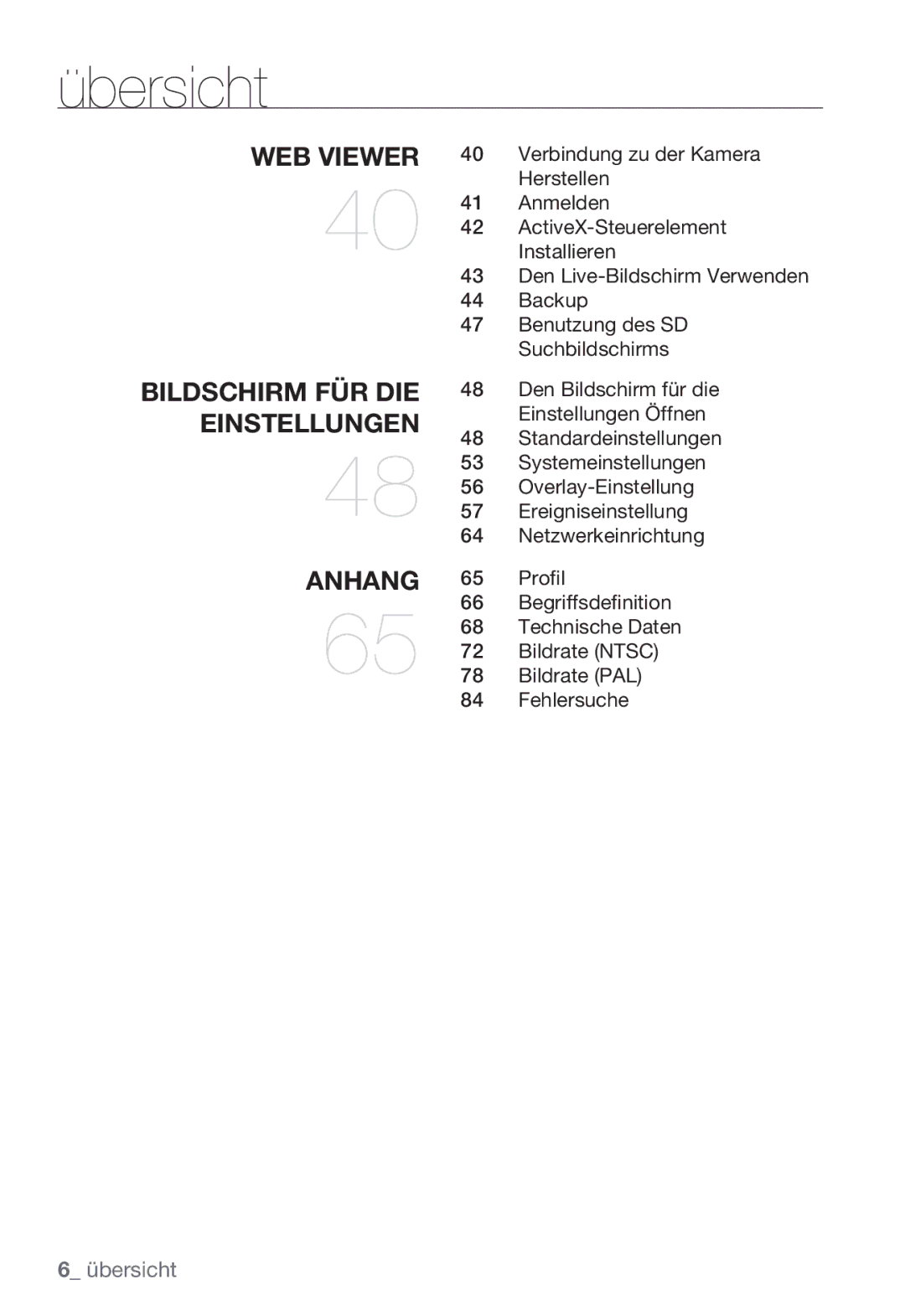 Samsung SNC-B2335P manual Verbindung zu der Kamera, Herstellen, Anmelden, ActiveX-Steuerelement, Installieren, Backup 