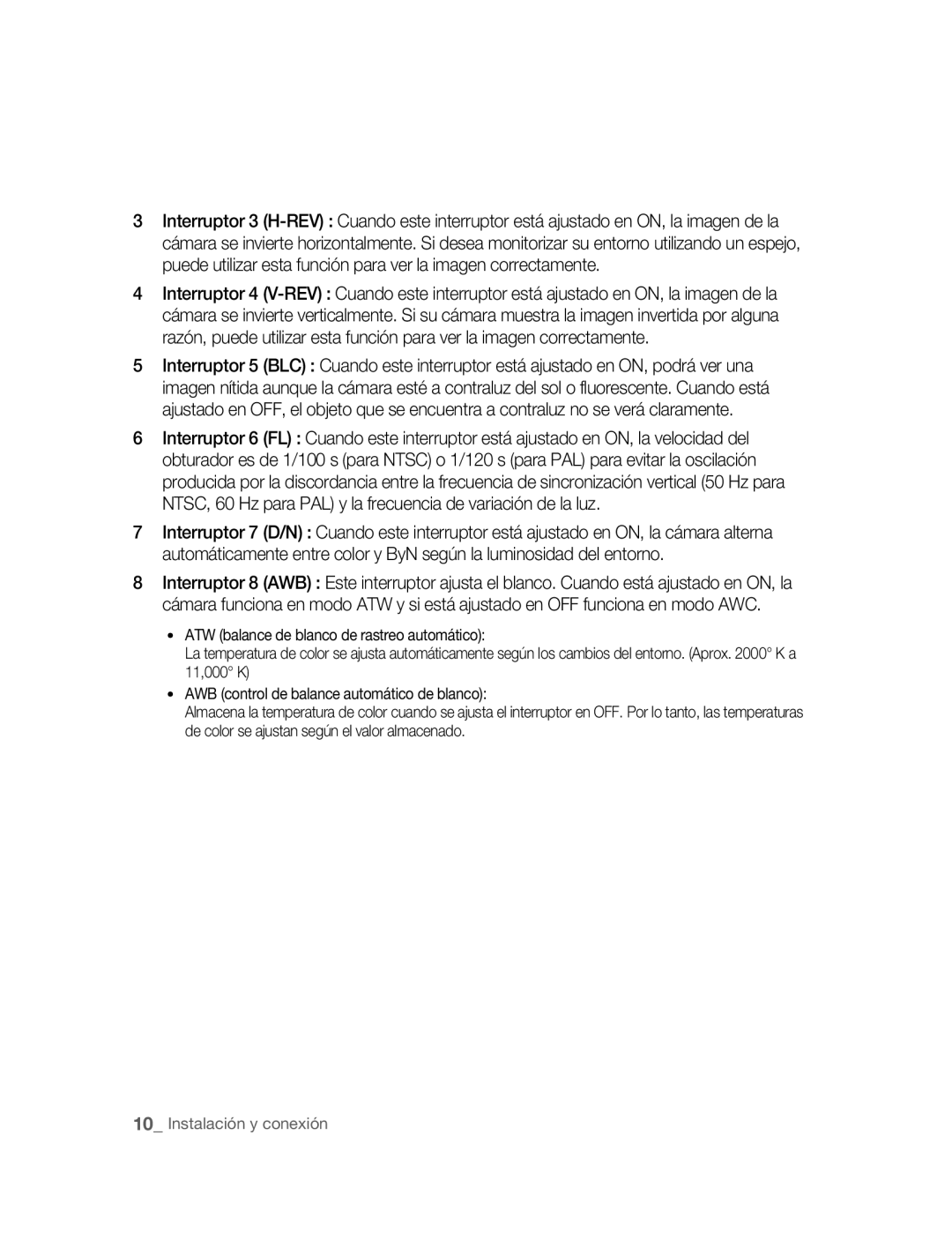 Samsung SNC-B5395P manual Instalación y conexión 