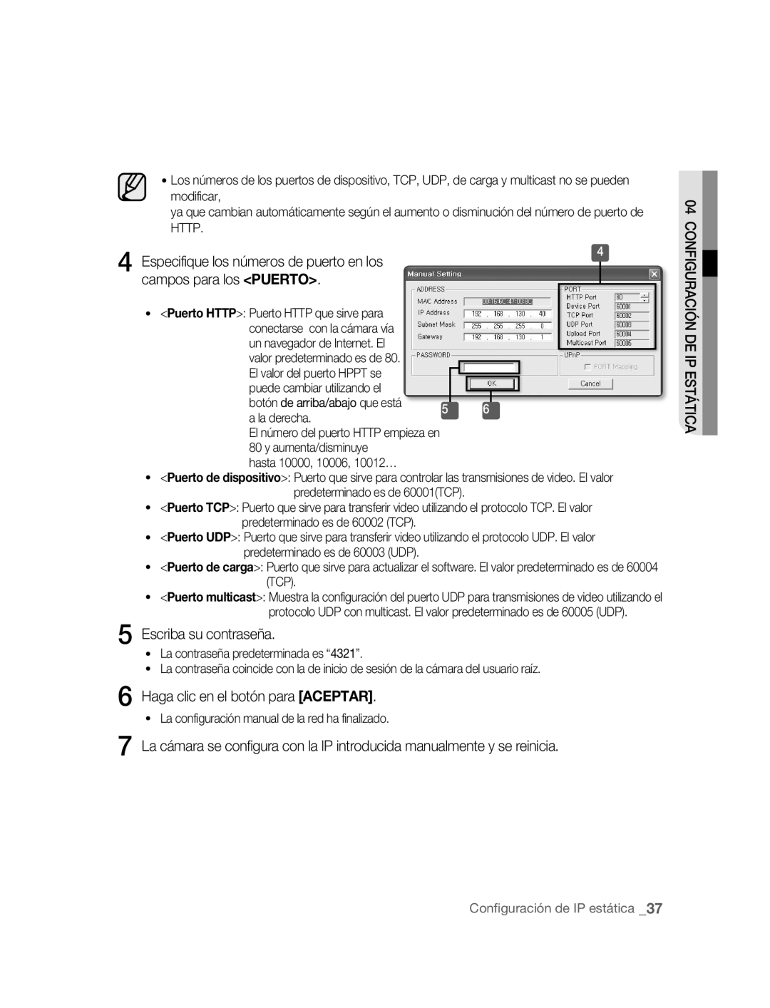 Samsung SNC-B5395P manual Escriba su contraseña, Un navegador de Internet. El, La derecha 