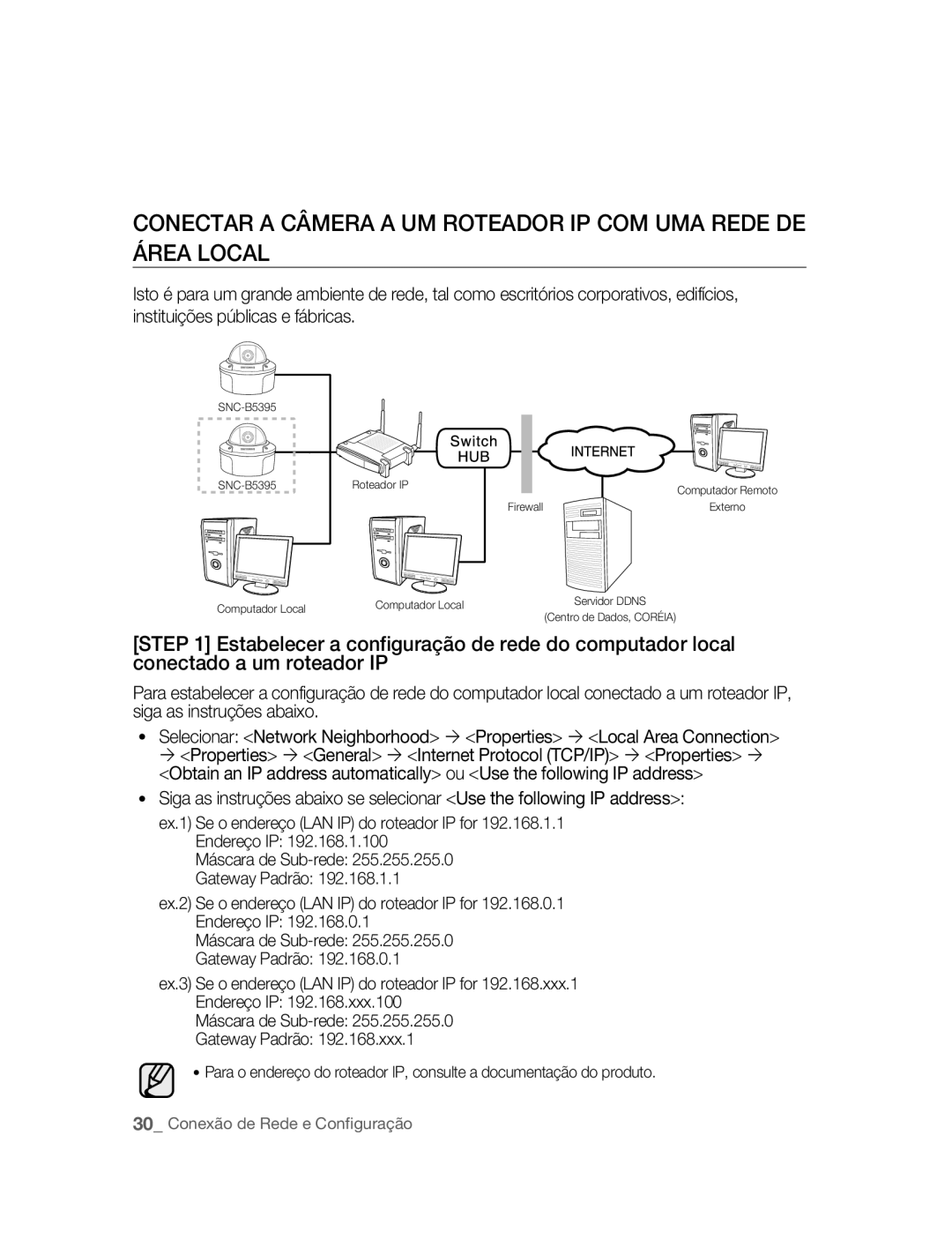 Samsung SNC-B5395P manual Computador Remoto Externo Computador Local 