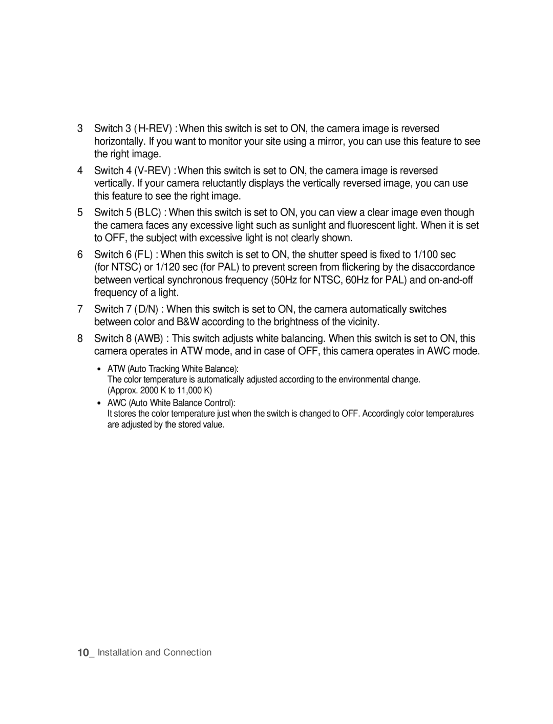 Samsung SNC-B5395P manual Installation and Connection 