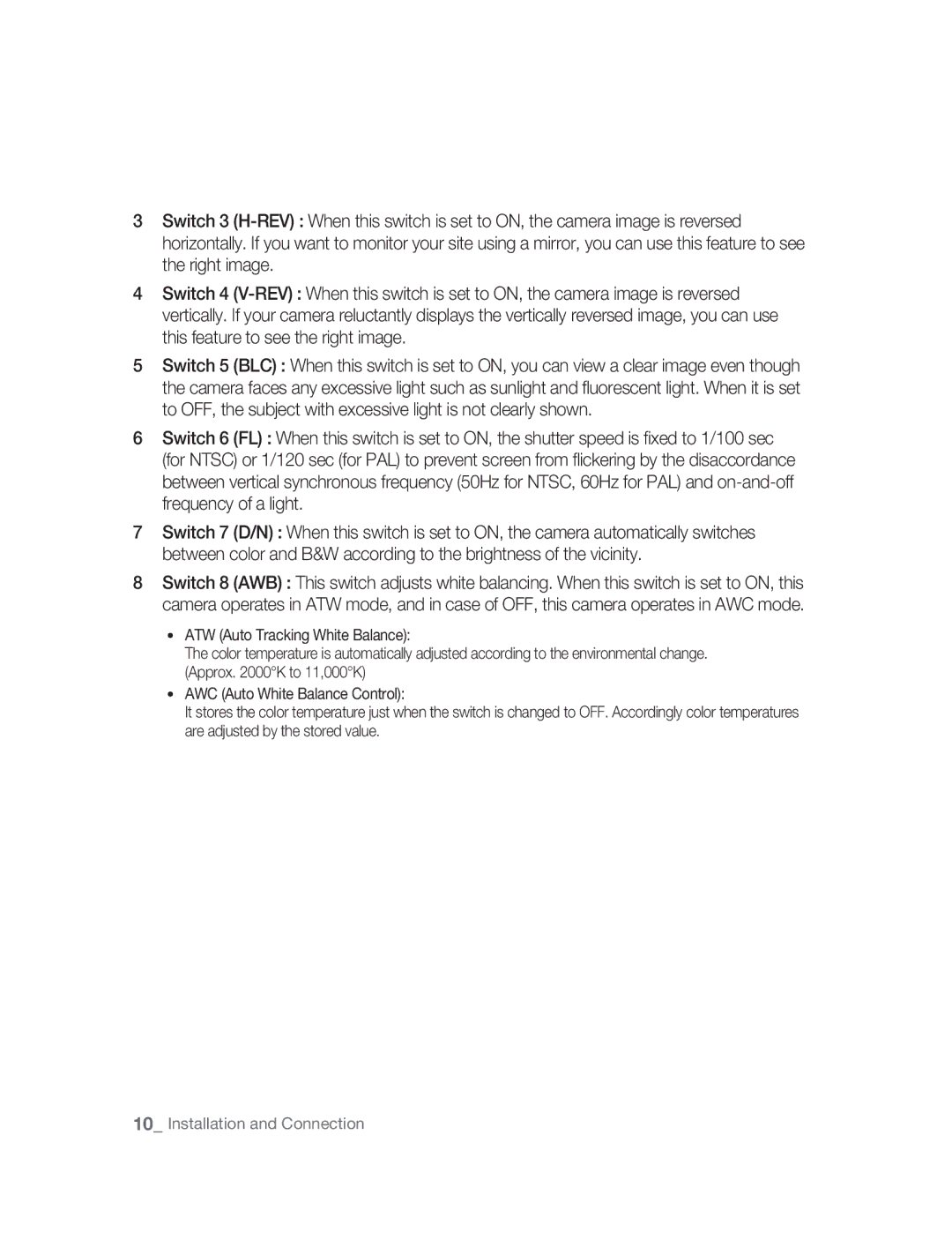 Samsung SNC-B5395P manual Installation and Connection 