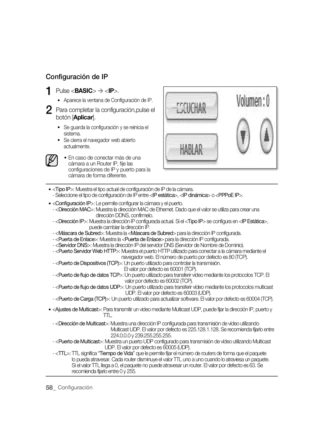 Samsung SNC-B5395P manual Configuración de IP, Pulse Basic ´ IP 