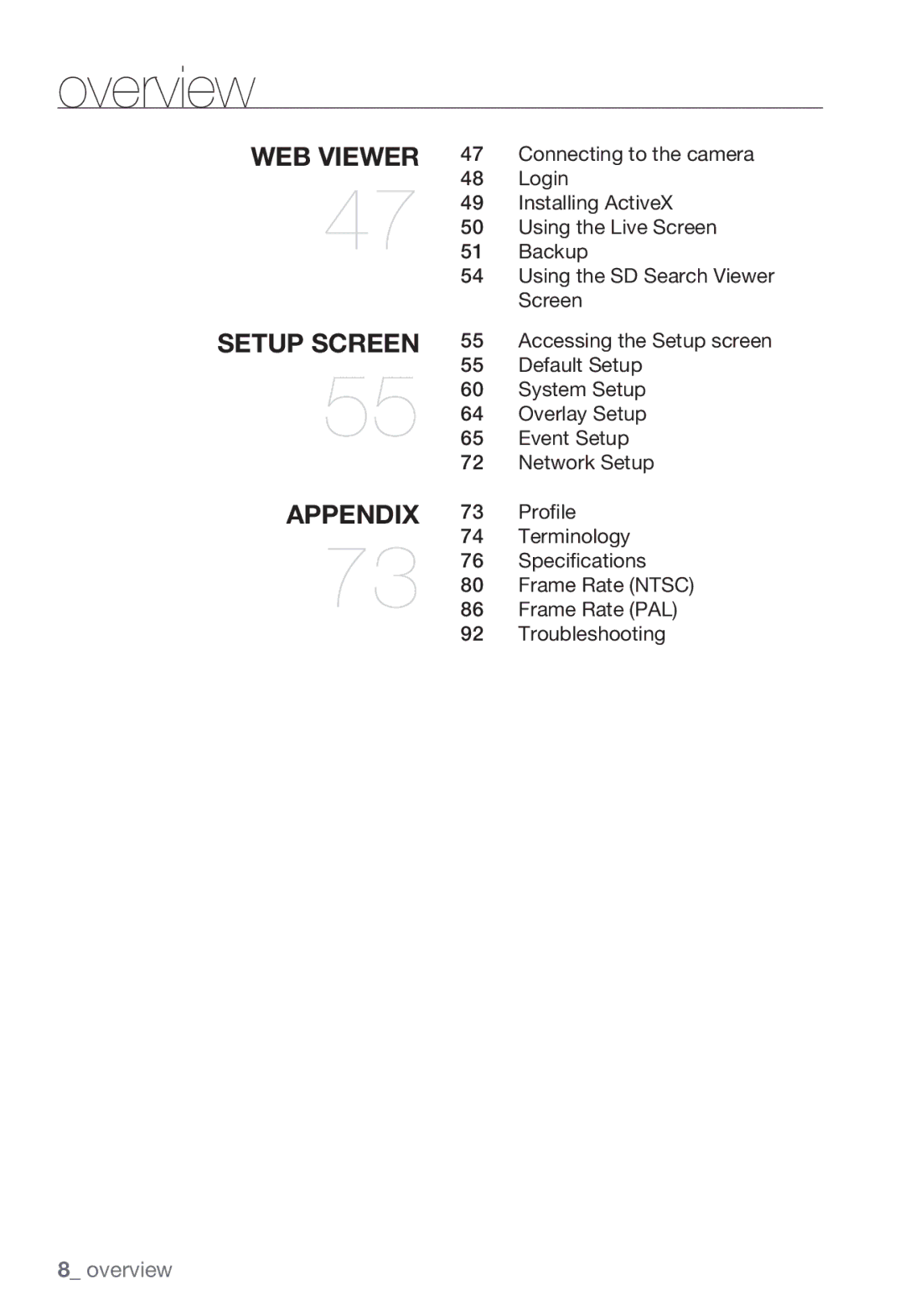 Samsung SNC-B5399P manual Connecting to the camera, Login, Installing ActiveX, Using the Live Screen, Backup 