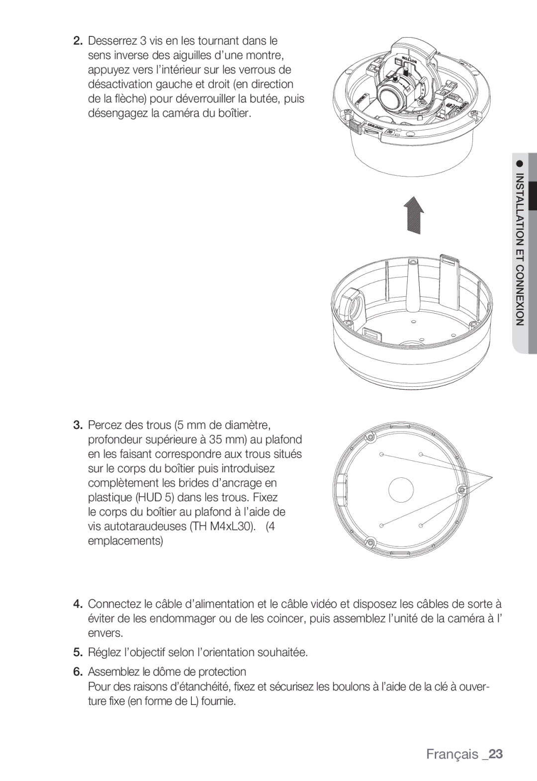 Samsung SNC-B5399P manual Français 