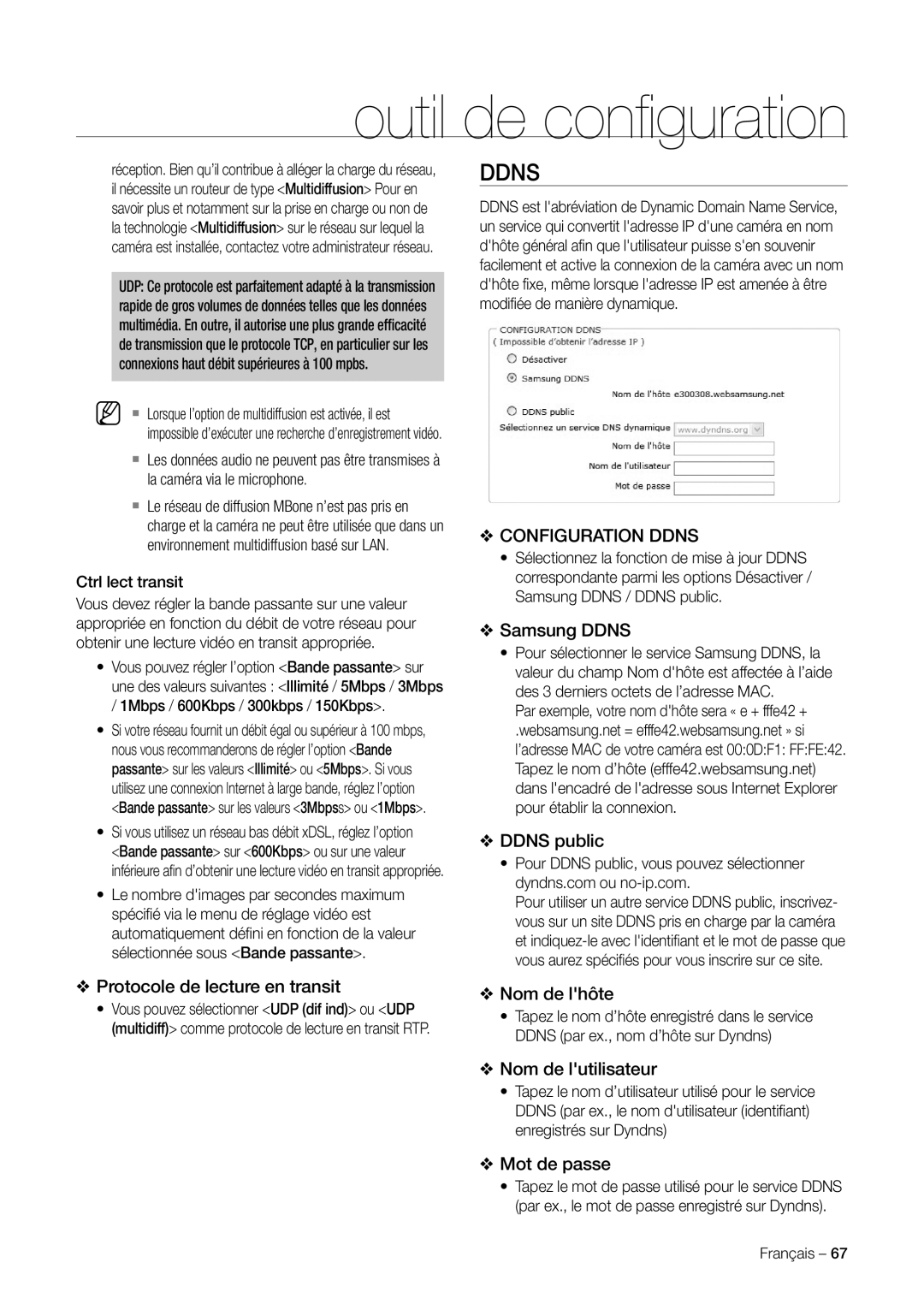 Samsung SNC-C7225P, SNC-C6225P manual Ddns 