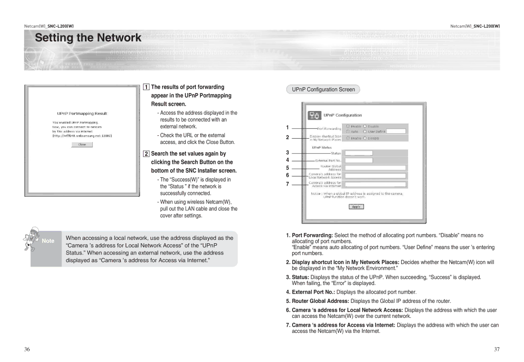 Samsung SNC-L200P manual Search the set values again by 