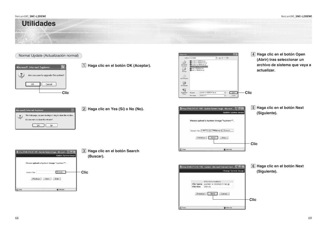 Samsung SNC-L200P manual Normal Update Actualización normal 