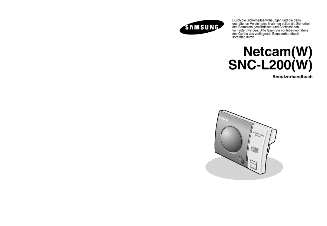 Samsung SNC-L200P manual Benutzerhandbuch 