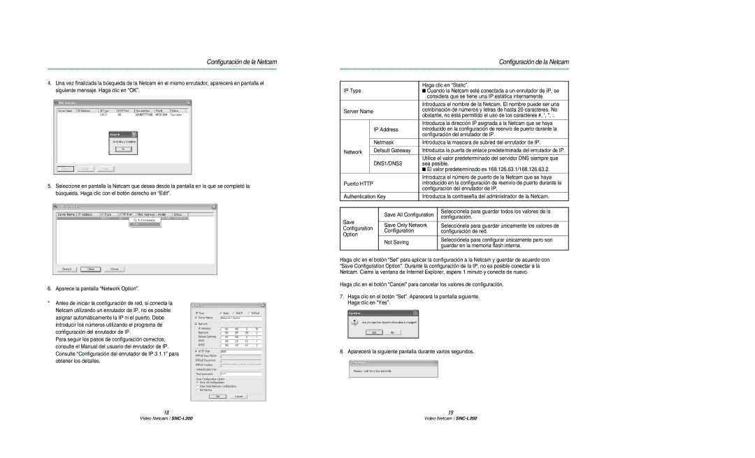 Samsung SNC-L200N manual DNS1/DNS2 