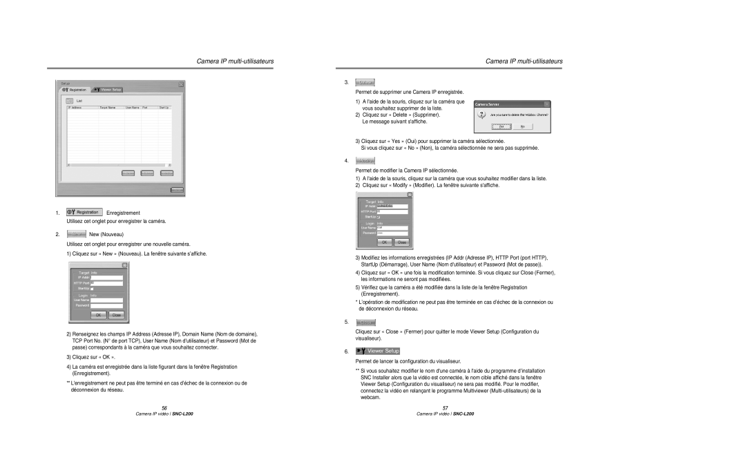 Samsung SNC-L200P manual Camera IP multi-utilisateurs 