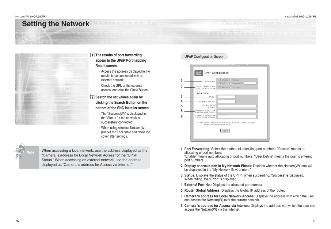 Samsung SNC-L200(W) user manual Search the set values again by 