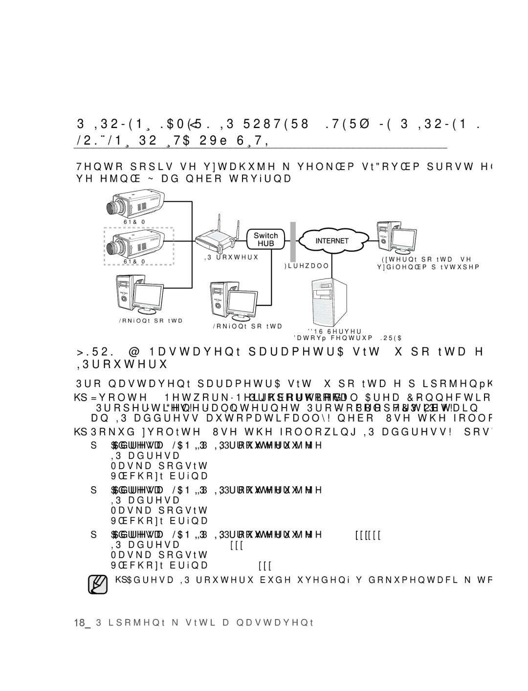 Samsung SNC-M300P manual Př.1 Adresa LAN IP IP routeru je 192.168.1.1 IP adresa 