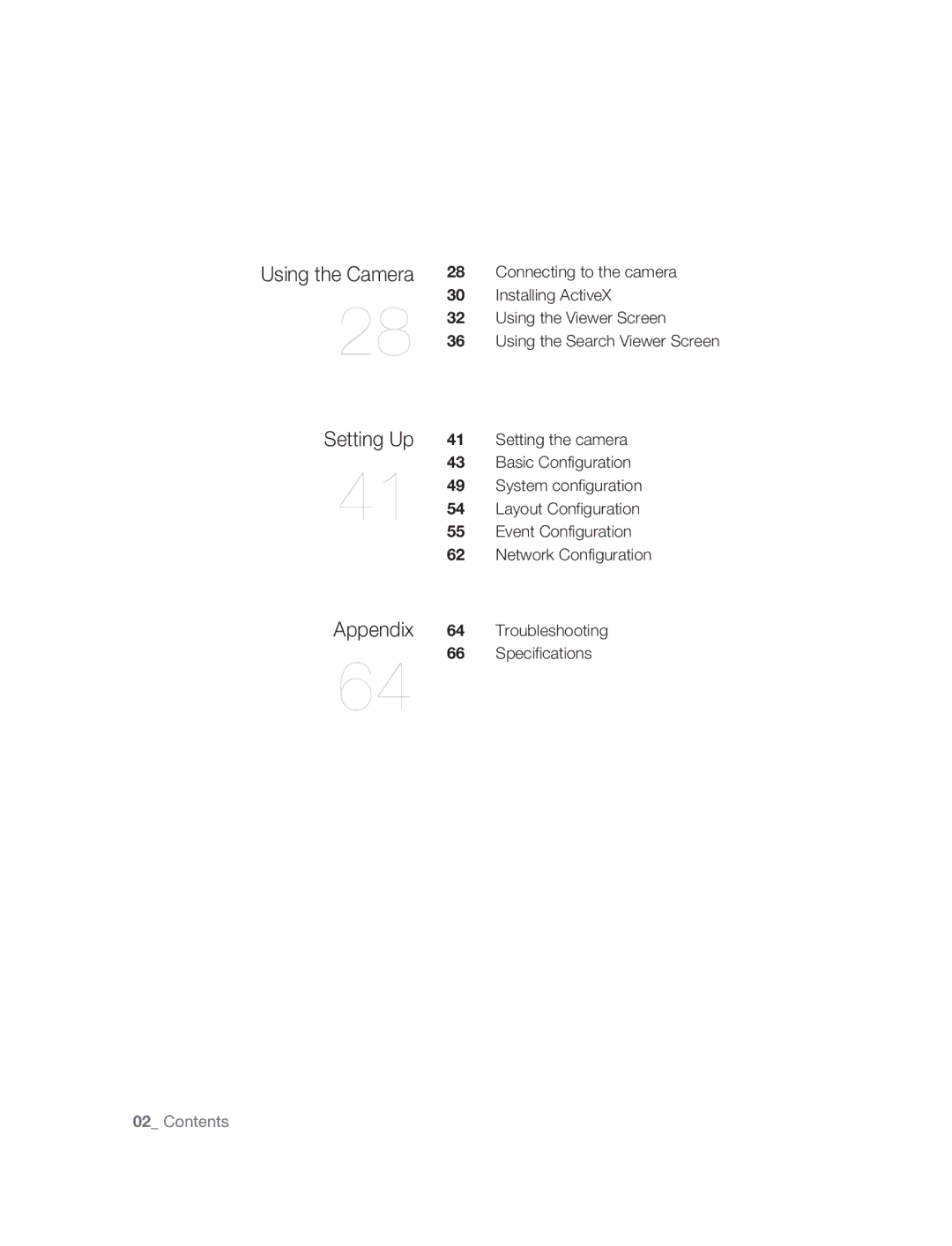 Samsung SNC-M300P manual Setting Up, Appendix, Using the Camera 