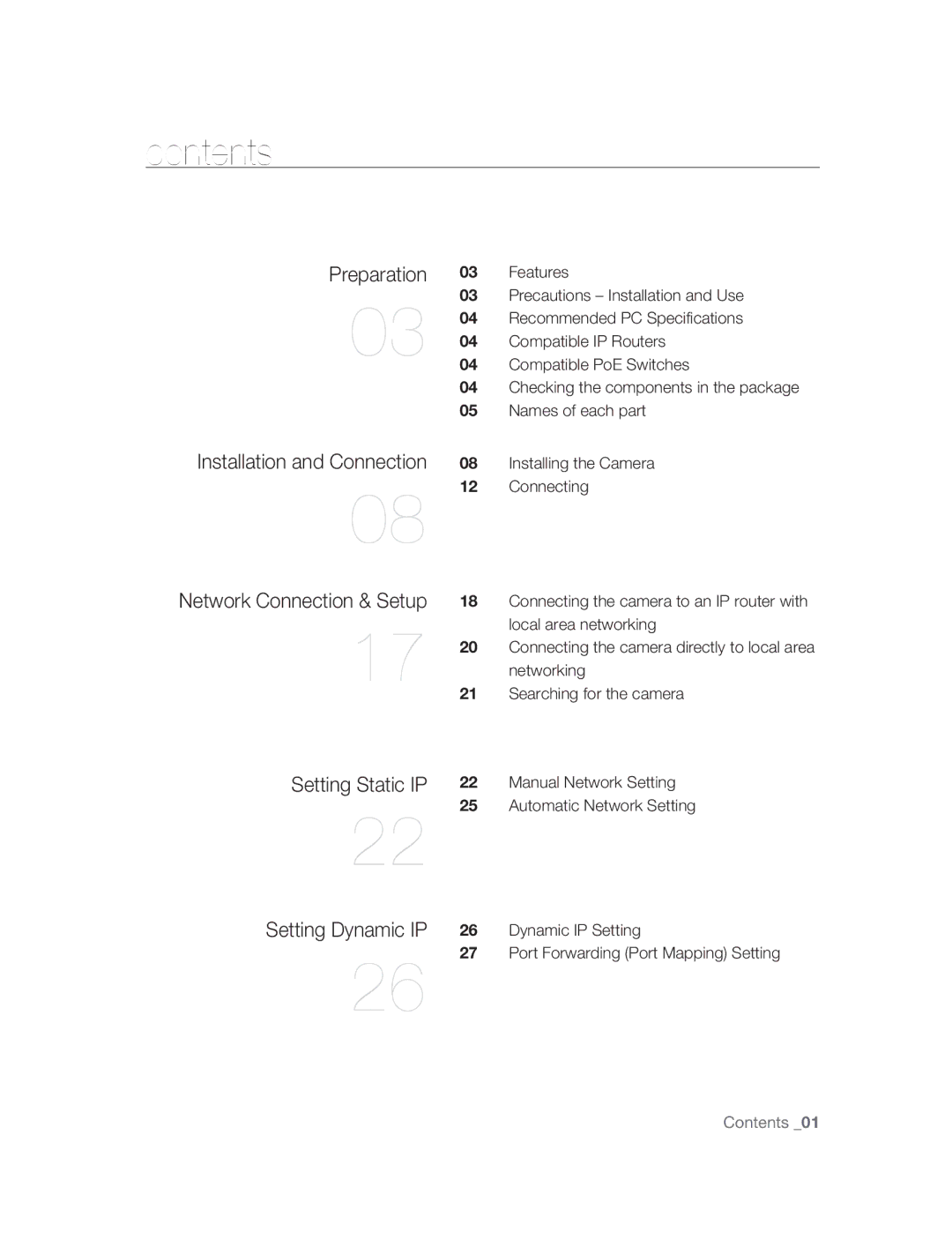 Samsung SNC-M300P manual Contents 