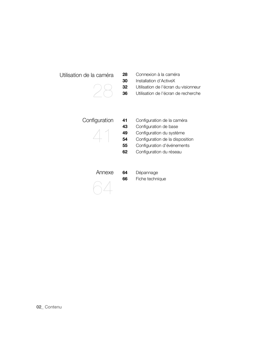 Samsung SNC-M300P manual Utilisation de la caméra 