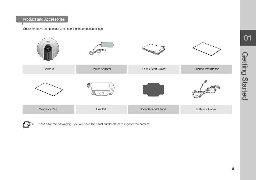 Samsung SNH-1010N user manual Product and Accessories 