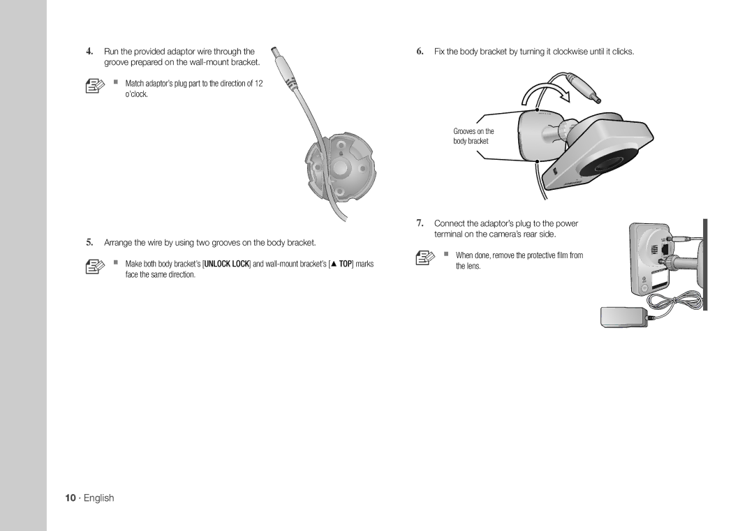 Samsung SNH-1011ND user manual 10 · English 