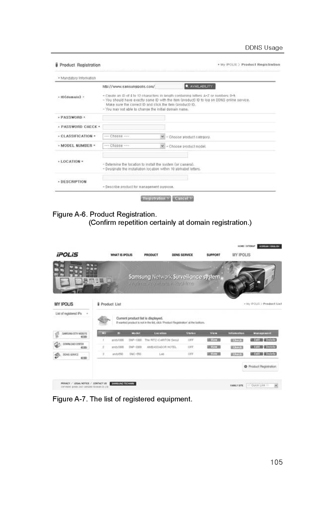 Samsung SNP-1000A user manual 105 