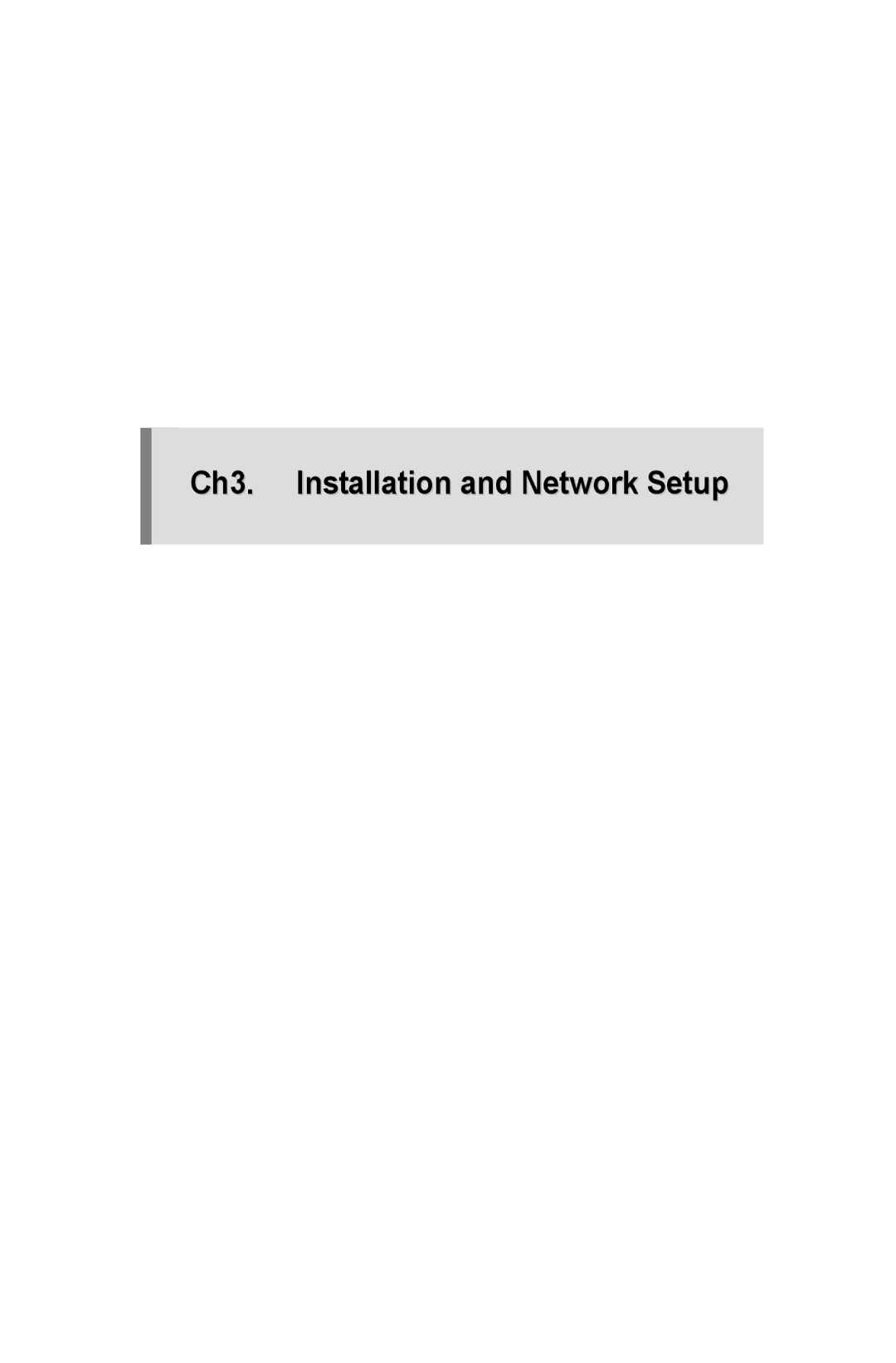 Samsung SNP-1000A user manual Ch3. Installation and Network Setup 