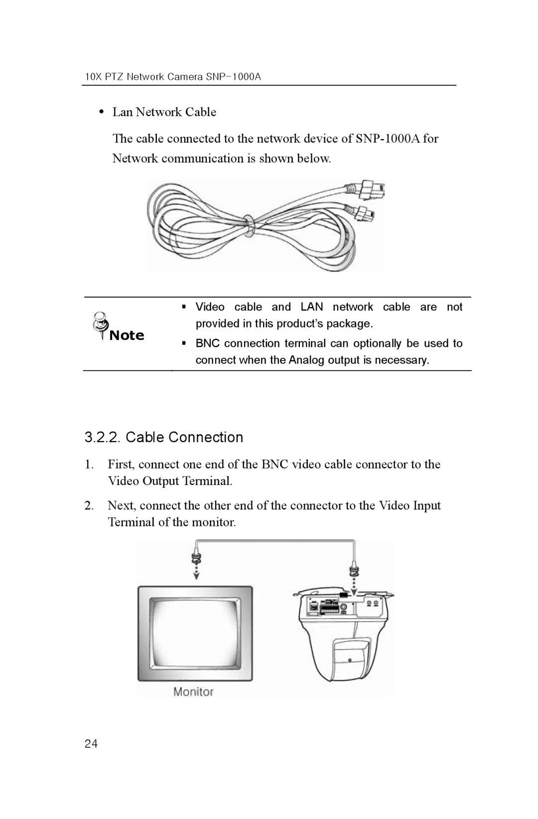 Samsung SNP-1000A user manual Cable Connection 