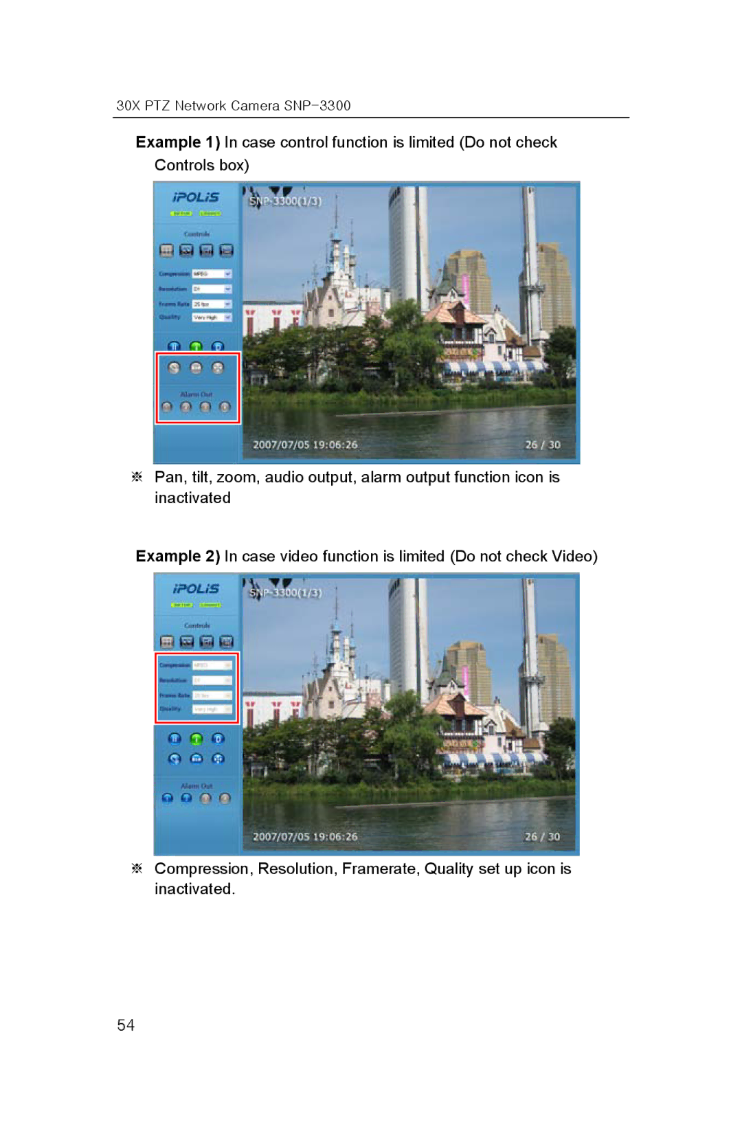 Samsung user manual 30X PTZ Network Camera SNP-3300 