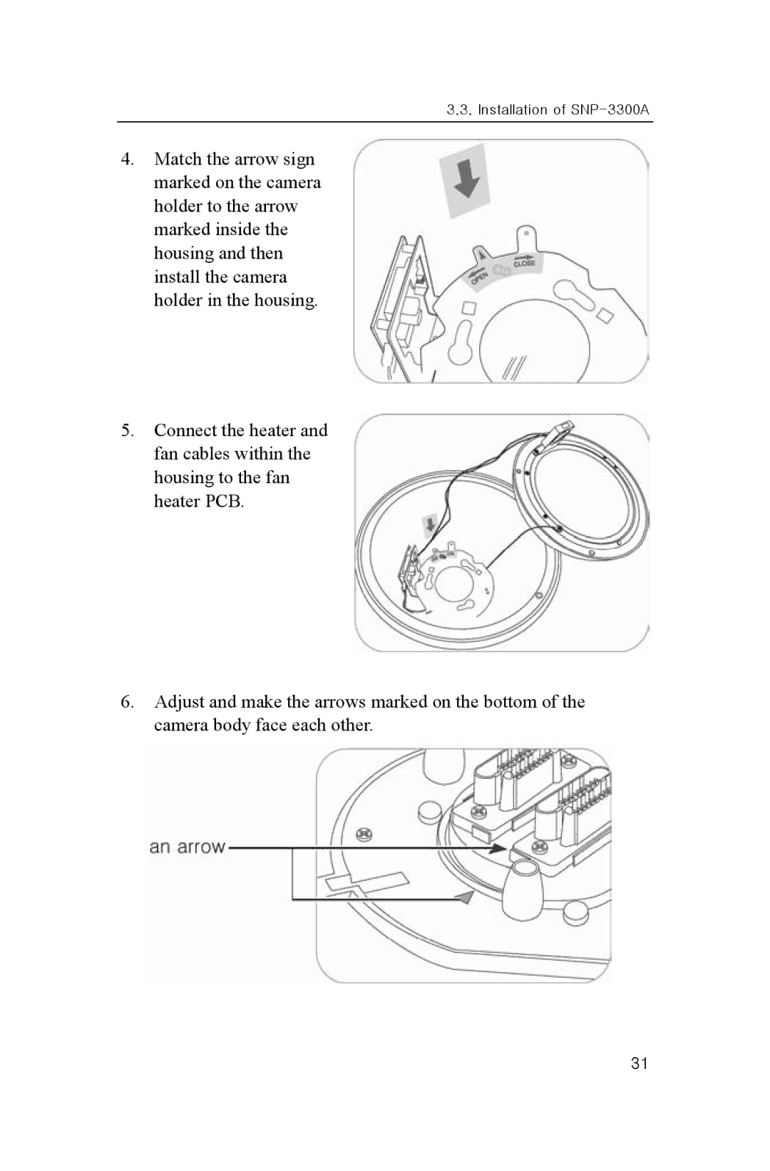 Samsung user manual Installation of SNP-3300A 