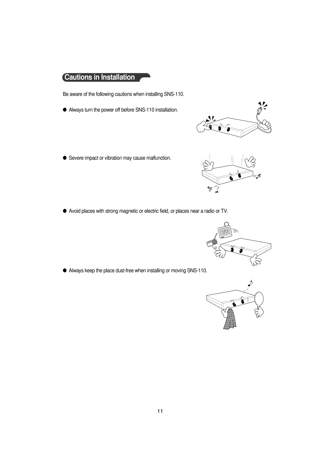 Samsung SNS-110P manual 