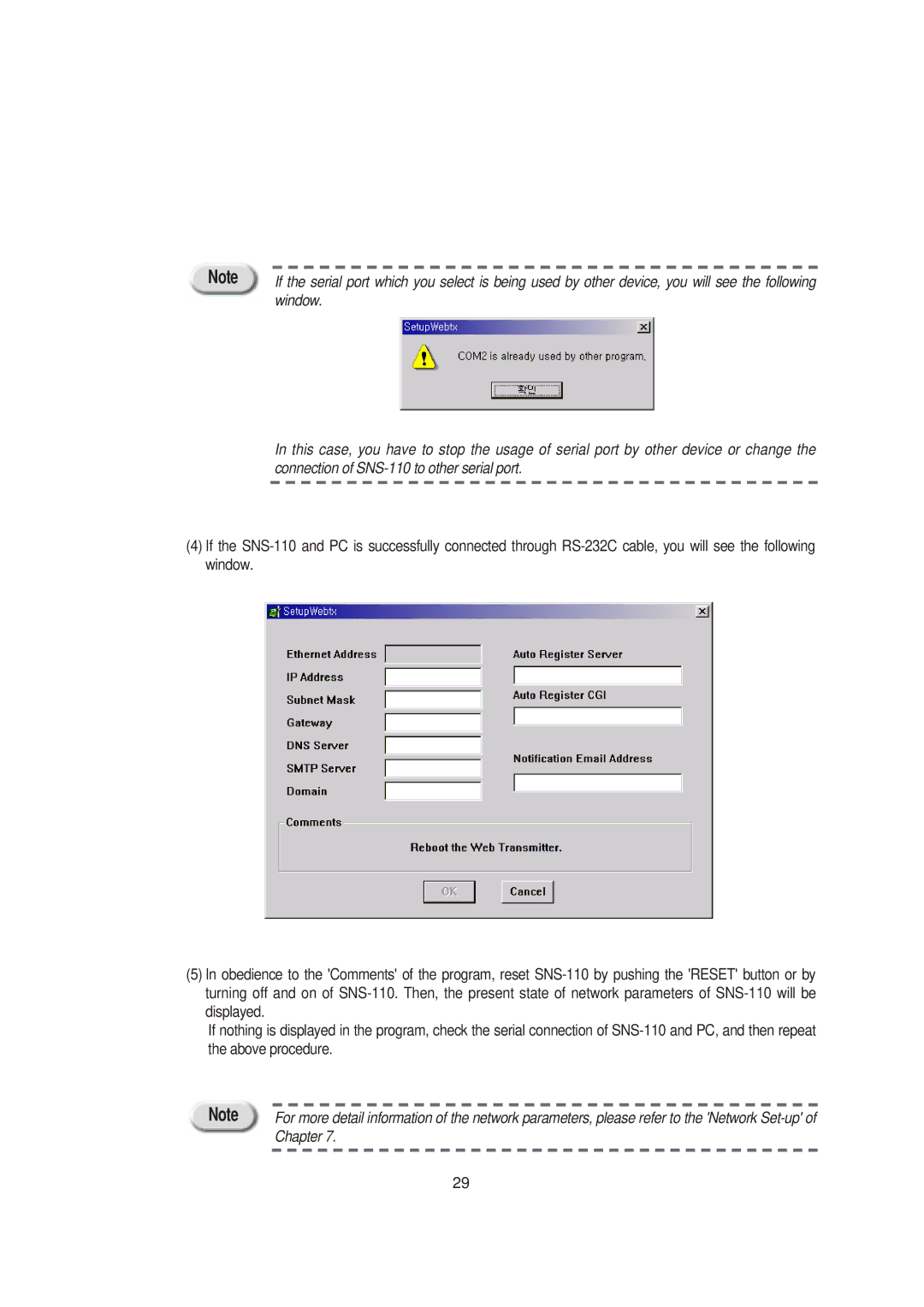 Samsung SNS-110P manual Window 