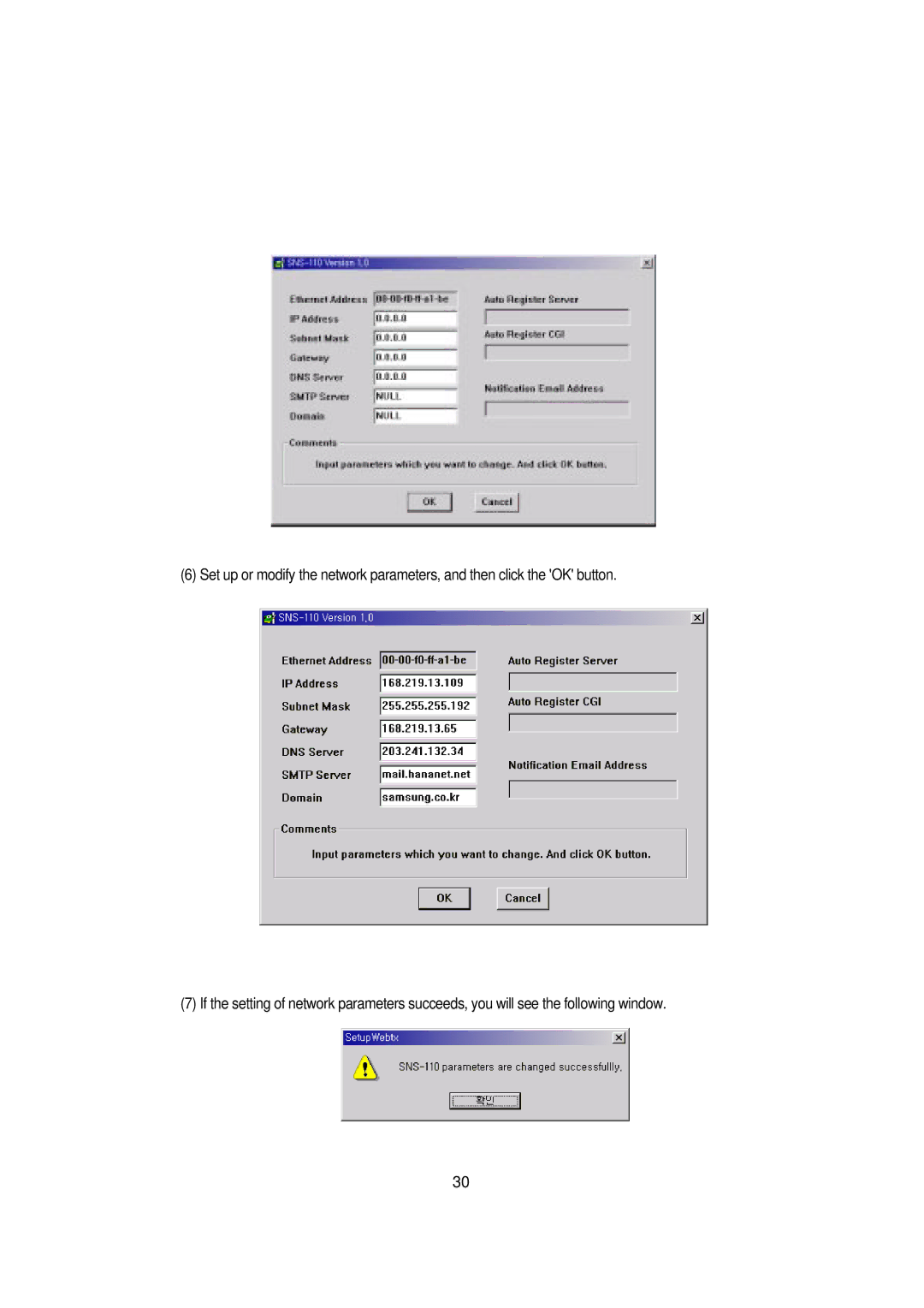 Samsung SNS-110P manual 