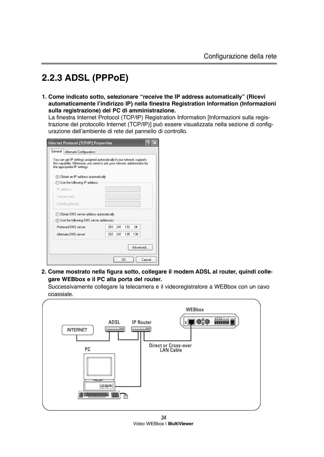 Samsung SNS-200P manual Adsl PPPoE 