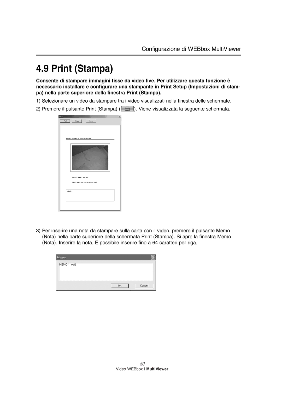 Samsung SNS-200P manual Print Stampa 