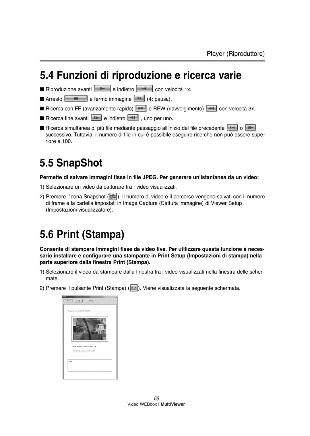 Samsung SNS-200P manual Funzioni di riproduzione e ricerca varie, SnapShot 