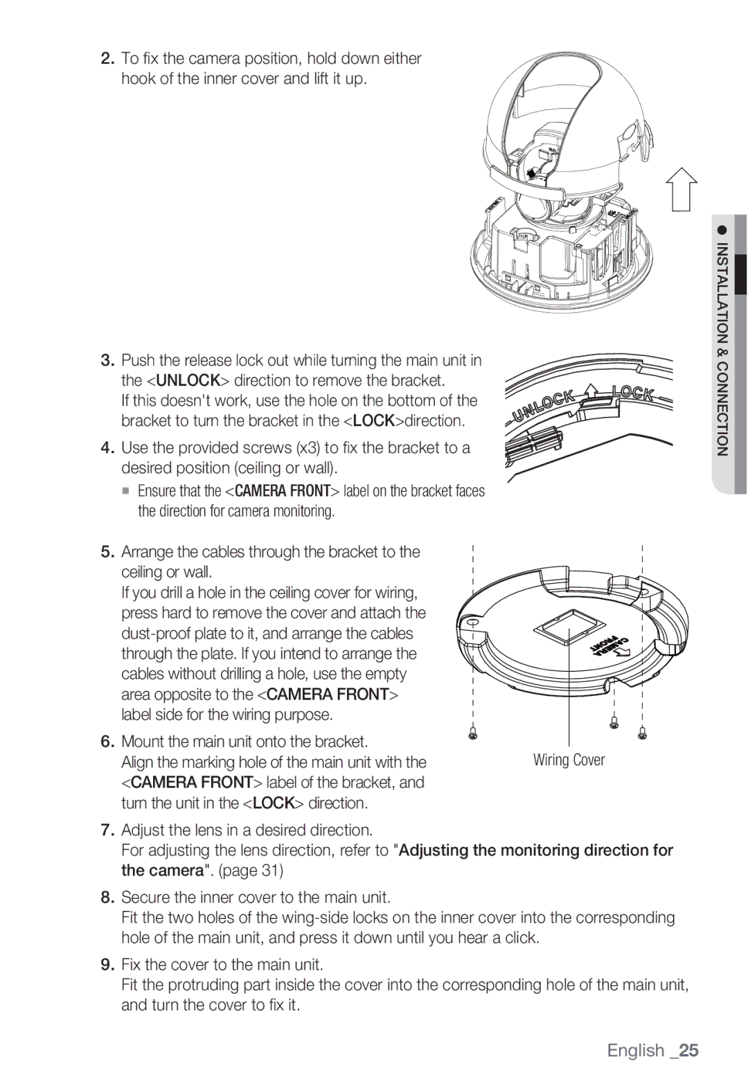 Samsung SNV-5080, SNB-5000, SND-5080F, SNB5000 user manual Installation & Connection 