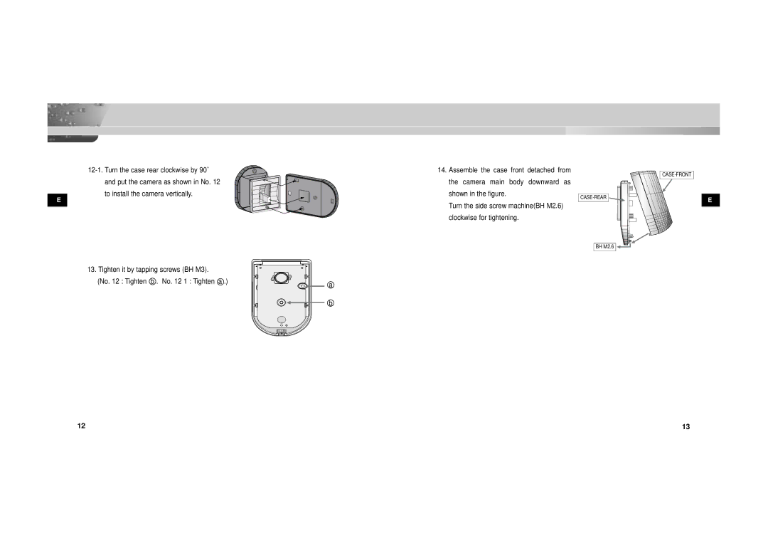 Samsung SOC-222P/W manual Case-Rear 