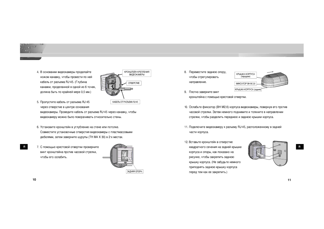 Samsung SOC-222P/W manual ˜‡Òúë Íóôûò‡ 