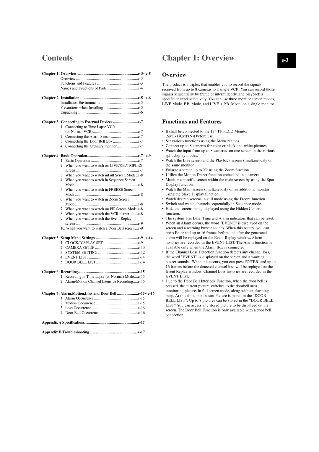 Samsung SOM-080AN manual Contents, Overview 