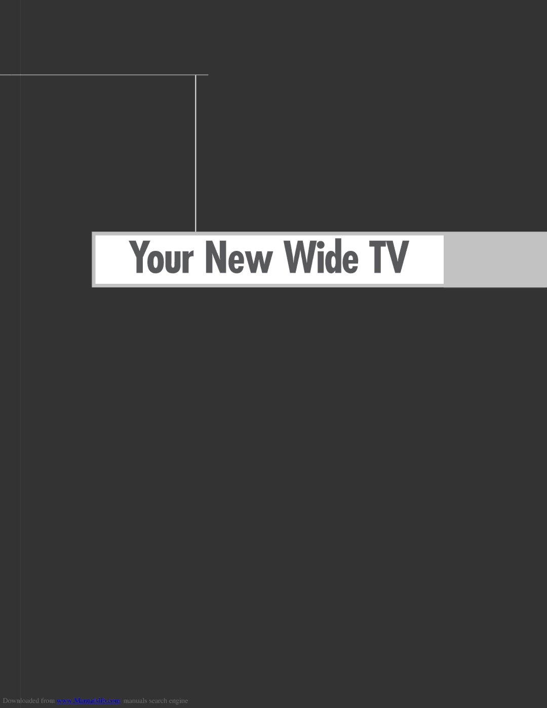 Samsung SP-61L3HR, SP-50L3HR, SP-56L3HR manual Your New Wide TV 