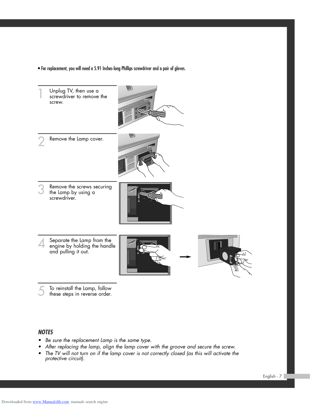 Samsung SP-56L3HR, SP-50L3HR, SP-61L3HR manual English 