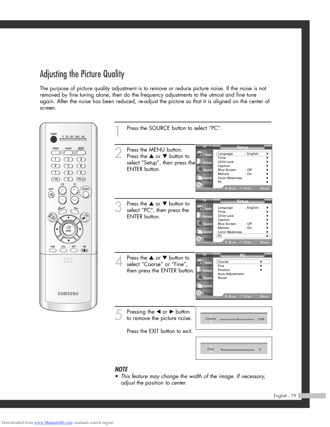 Samsung SP-56L3HR, SP-50L3HR, SP-61L3HR manual Adjusting the Picture Quality 