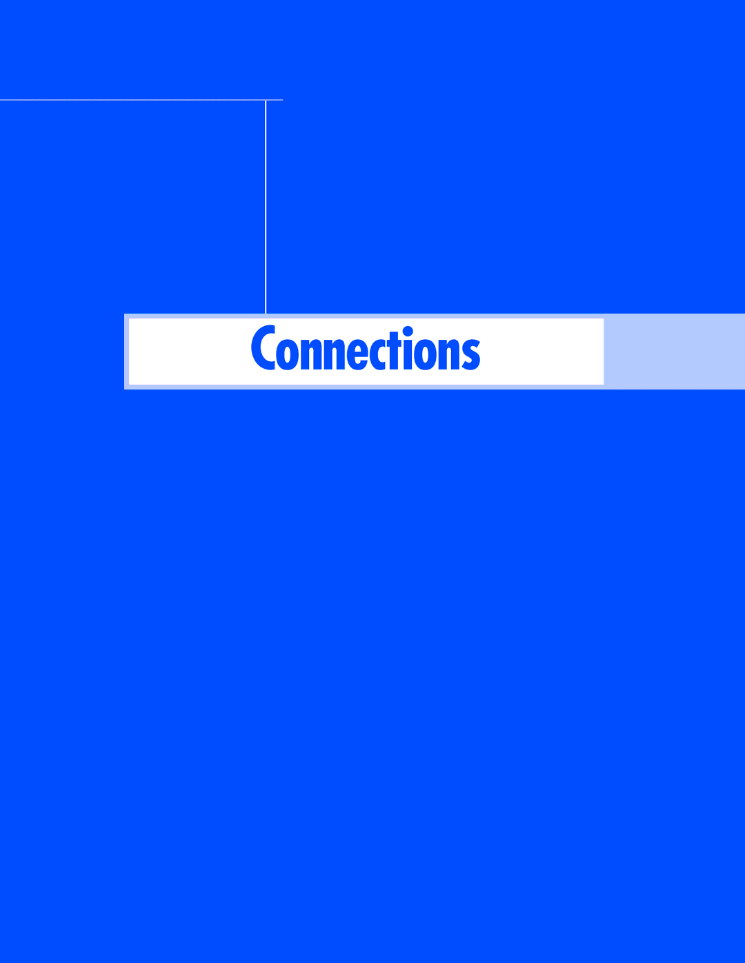 Samsung SP-56L7HR, SP-50L7HR instruction manual Connections 