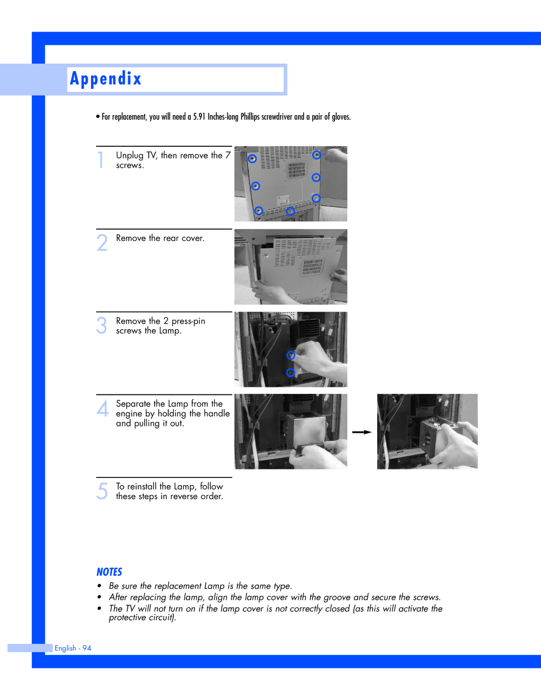 Samsung SP-50L7HR, SP-56L7HR instruction manual P e n d i 