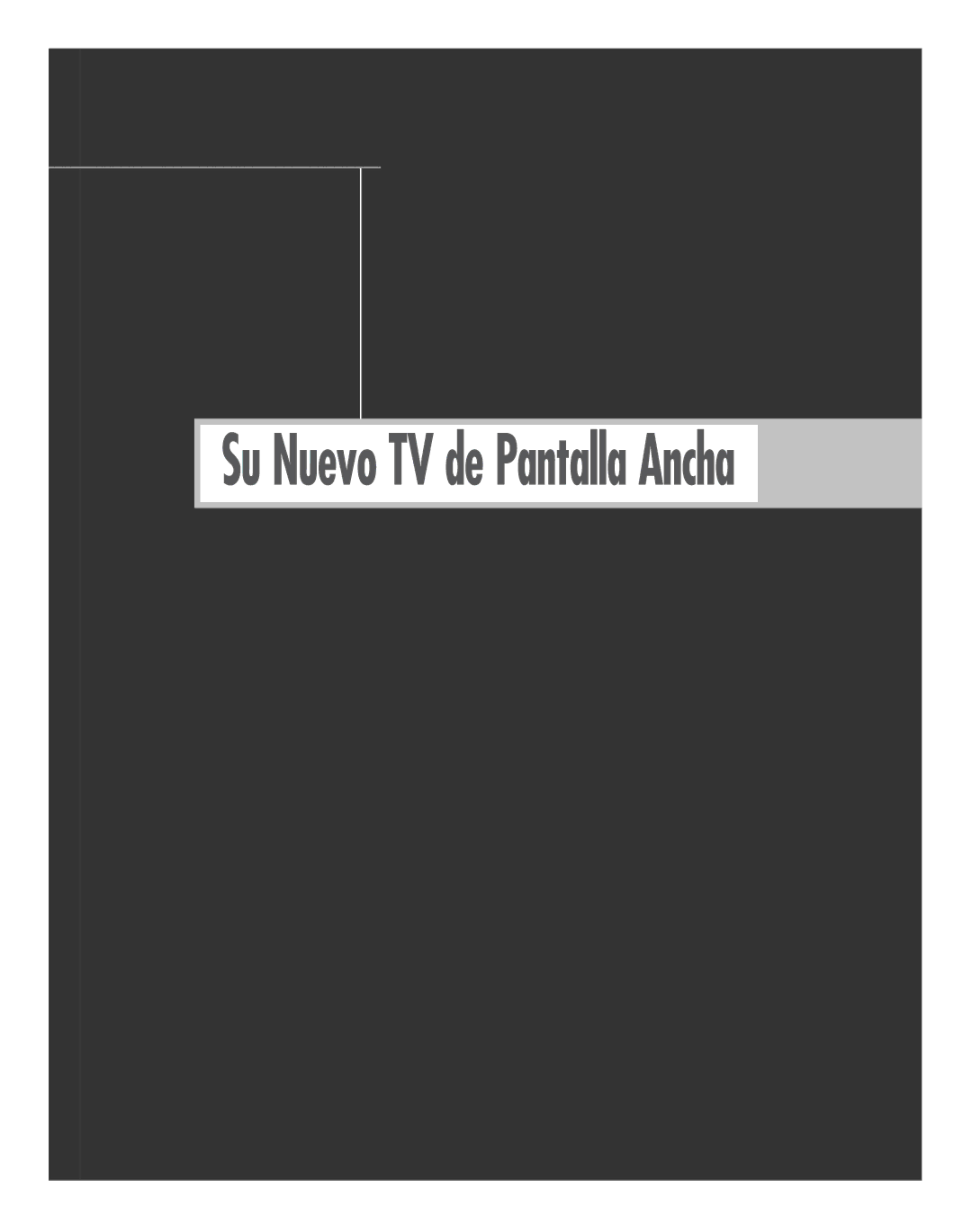 Samsung SP-61L6HR, SP-56L6HR, SP-46L6HR, SP-42L6HR, SP-50L6HR manual Su Nuevo TV de Pantalla Ancha 