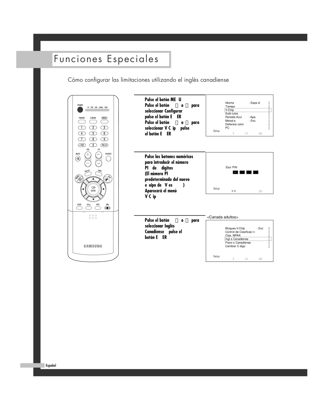 Samsung SP-50L6HR, SP-61L6HR, SP-56L6HR, SP-46L6HR, SP-42L6HR manual Input Picture Escr PIN Sound 