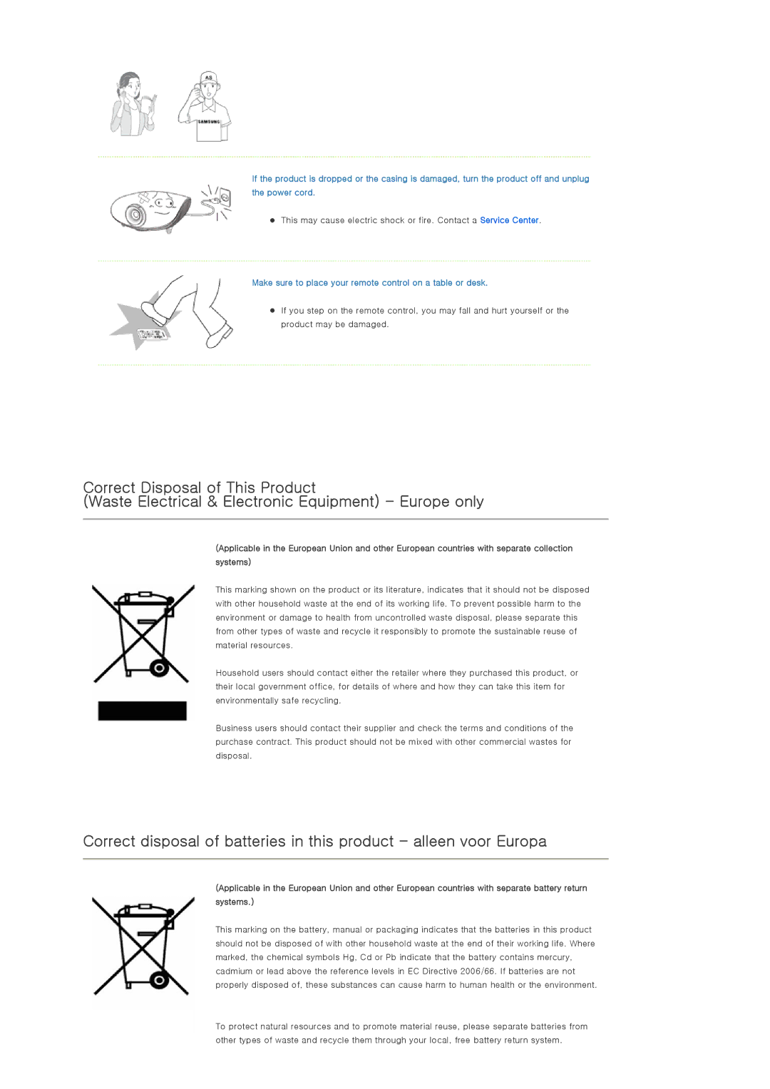 Samsung SP-D300B manual Make sure to place your remote control on a table or desk 