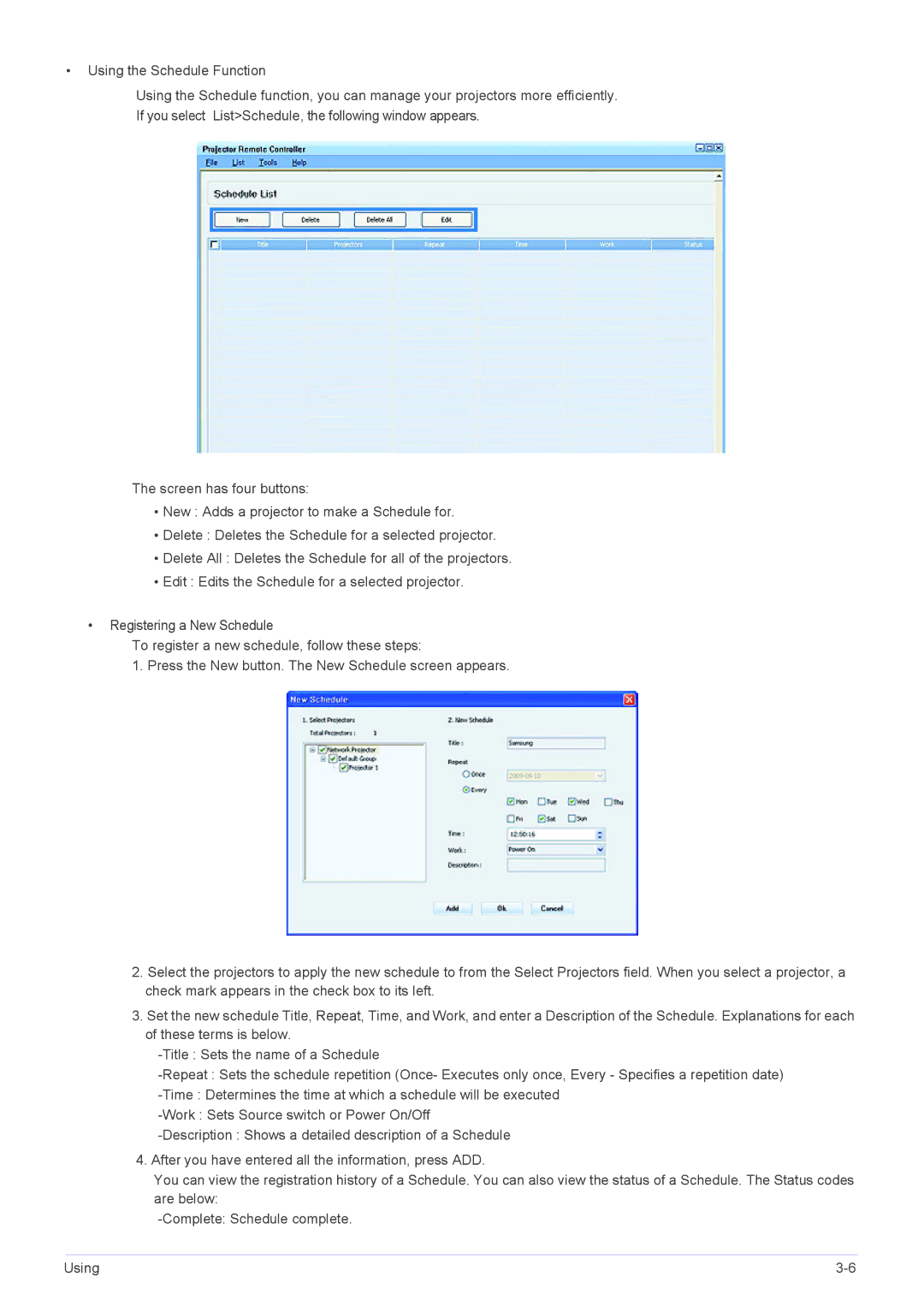 Samsung SP-L305, SP-L355, SP-L335 specifications 