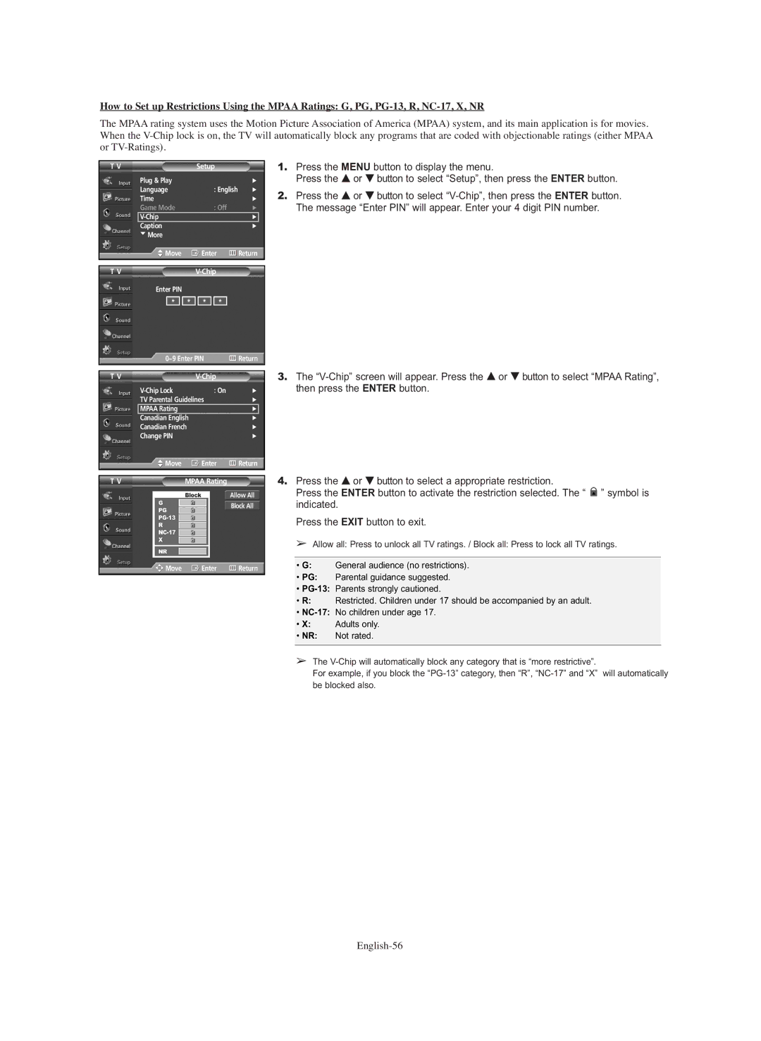 Samsung SP-S4243 manual English-56 